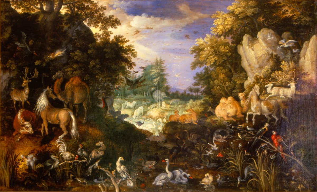 地上の楽園, Roeland Jacobsz Savery, 1576-1639. 写真: ディスクロージャー.