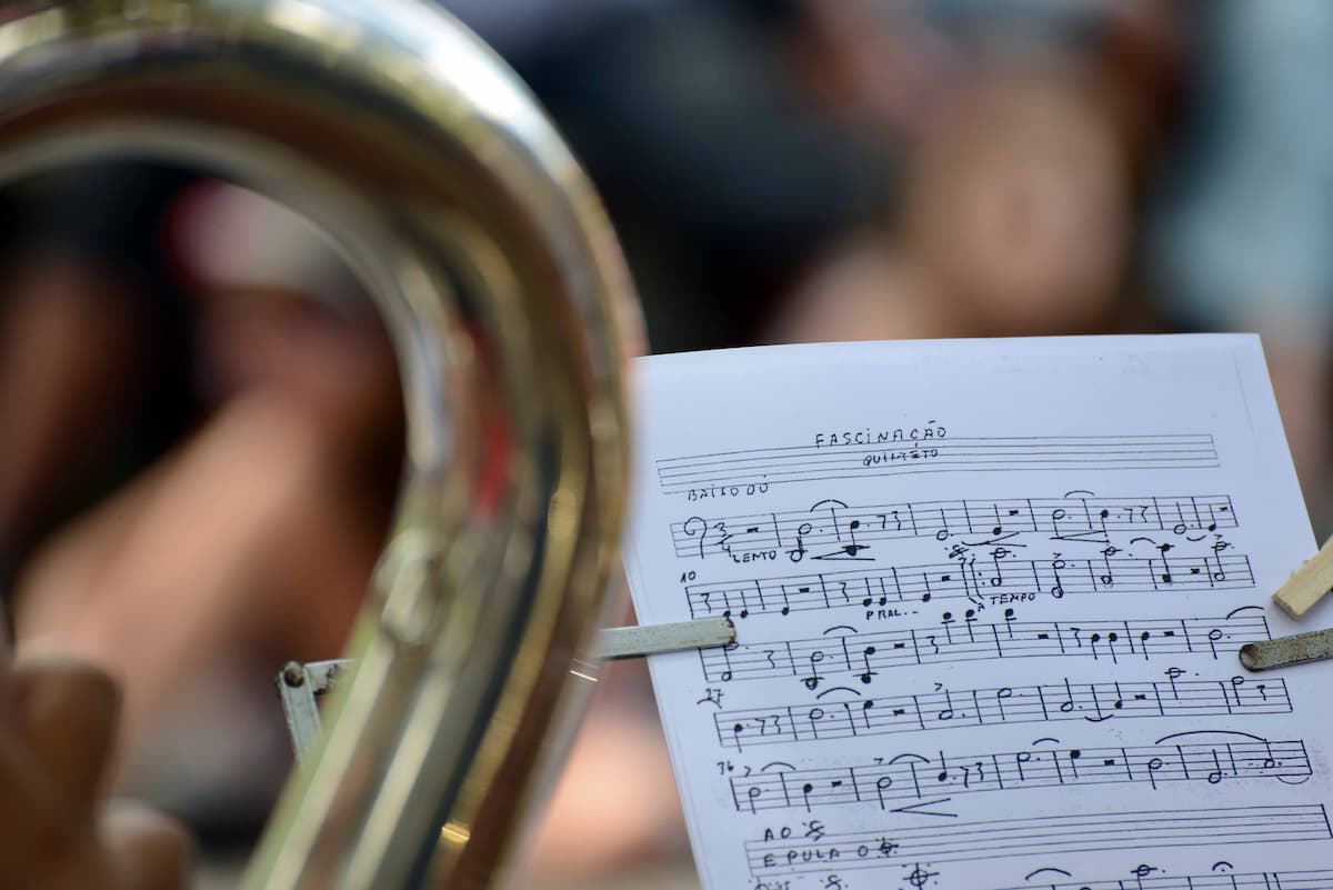 IV SESC国際音楽祭 ペロタス-RS, ネレイスの泉の金属五重奏団. 写真: フラビオ・ネベス.