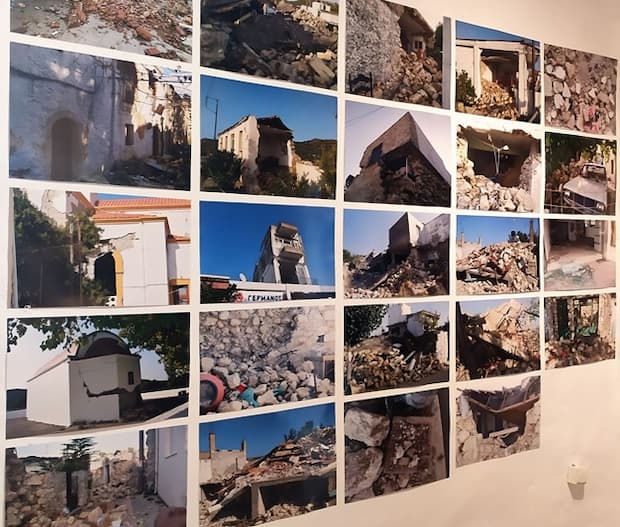 Belichtung 27 September 2021, Erdbeben auf Kreta, El Greco Museum - Griechenland, von Rosângela Vig. Fotos: Bekanntgabe.