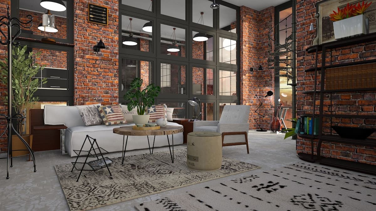 El estilo de loft industrial: la belleza moderna. Imagen de 5460160 por Pixabay.