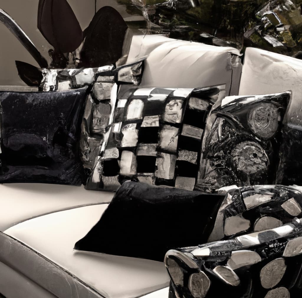 Get inspired by the Black and White Decor!. This image was created with the help of DALL·E 2.