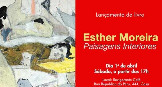 Vorstellung des Buches „Esther Moreira - Innere Landschaften", Flyer - Featured. Bekanntgabe.