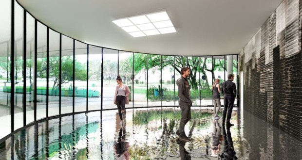 サイト固有の設置設計 私たちの世界 (2022-2023), アーティスト シャーリー・パエス・レメ, MAMサンパウロのガラスの部屋. 写真: アーティストの礼儀.