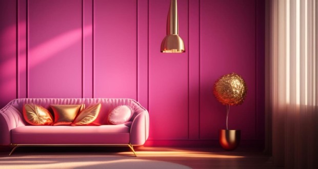 long live magenta: tips for applying color 2023 in architecture and decoration. Image from Sketchepedia on Freepik.
