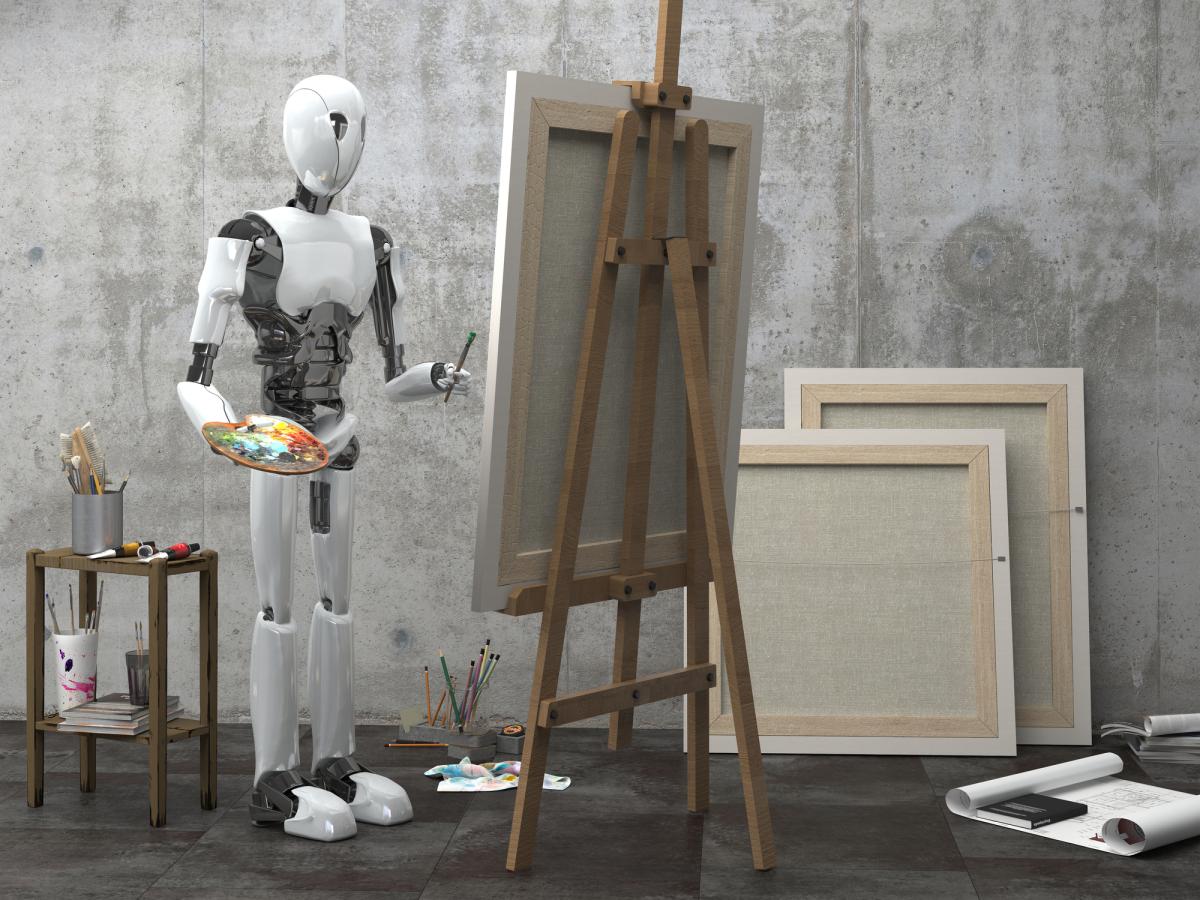 O Futuro Incerto da Pintura: Uma Reflexão Sobre a Influência da Inteligência Artificial em 2024. Photos: br.depositphotos.com.
